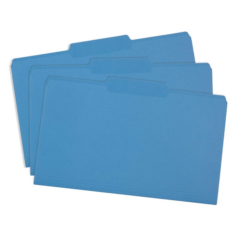 Blue Summit Supplies Blue Legal File Folders, Legal Size, 1/3 Cut Tab, Great for Organizing and Easy File Storage, File Folders 100 Count - Image 3